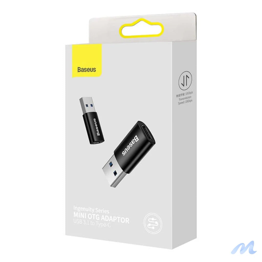 Baseus Ingenuity USB-A to USB-C adapter OTG (black)