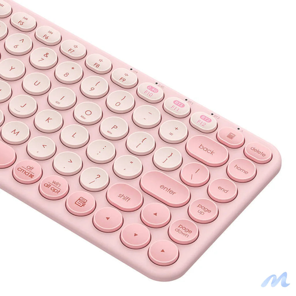 Baseus K01A Wireless Tri-Mode Keyboard Baby Pink