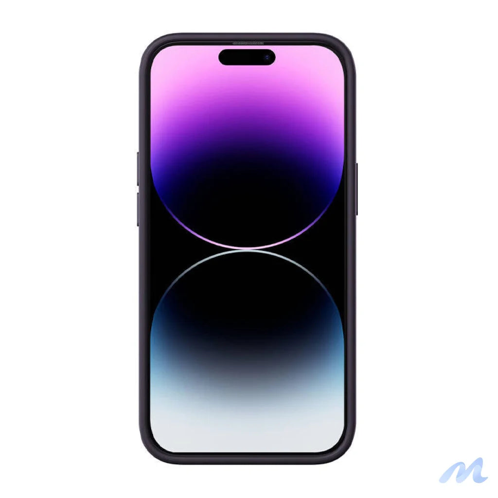 Baseus Liquid Silica Gel Case for iPhone 14 Pro (Elderberry)+ tempered glass + cleaning kit