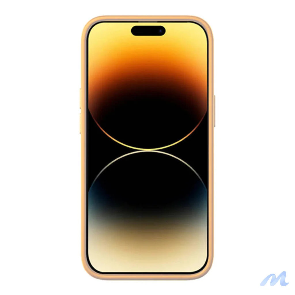 Baseus Liquid Silica Gel Case for iPhone 14 Pro Max (Sunglow)+ tempered glass + cleaning kit