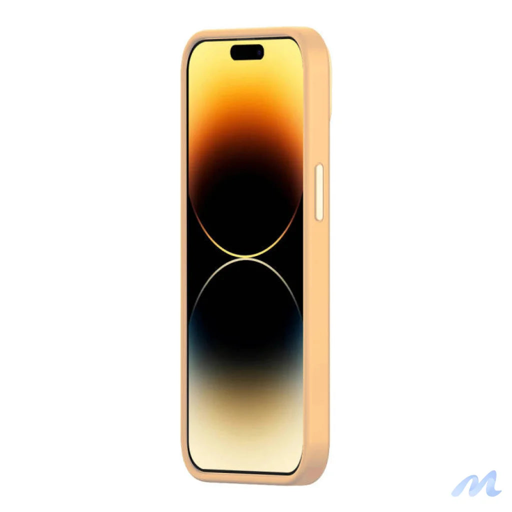 Baseus Liquid Silica Gel Case for iPhone 14 Pro Max (Sunglow)+ tempered glass + cleaning kit