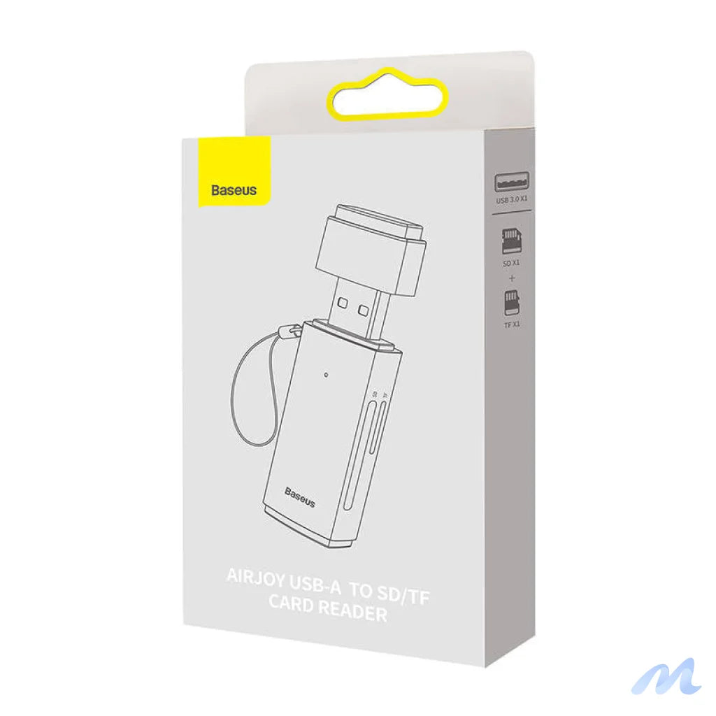 Baseus Lite Series SD/TF memory card reader, USB (gray)