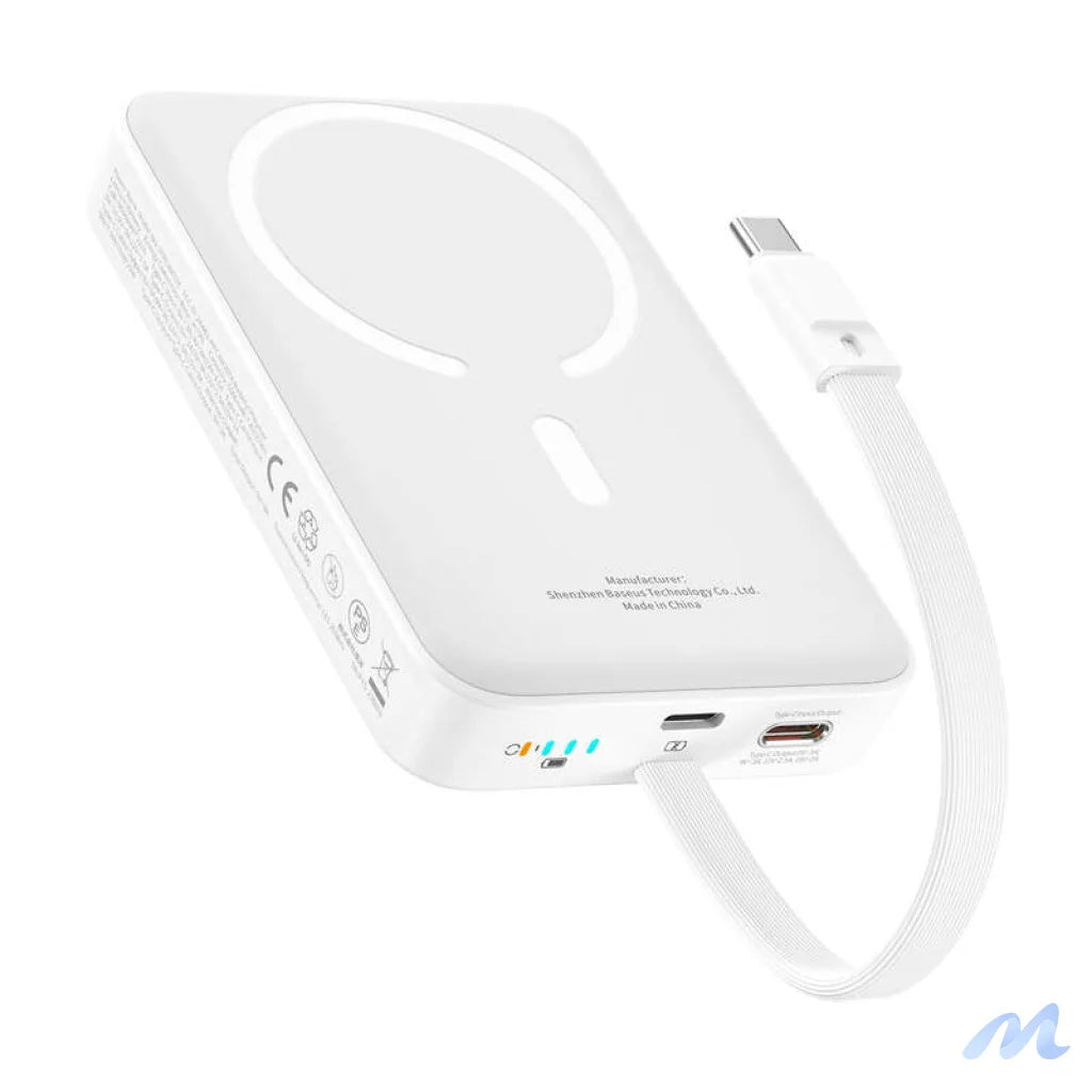 Baseus Mini 10000mAh 30W Magnetic Powerbank (white) Bayern Edition