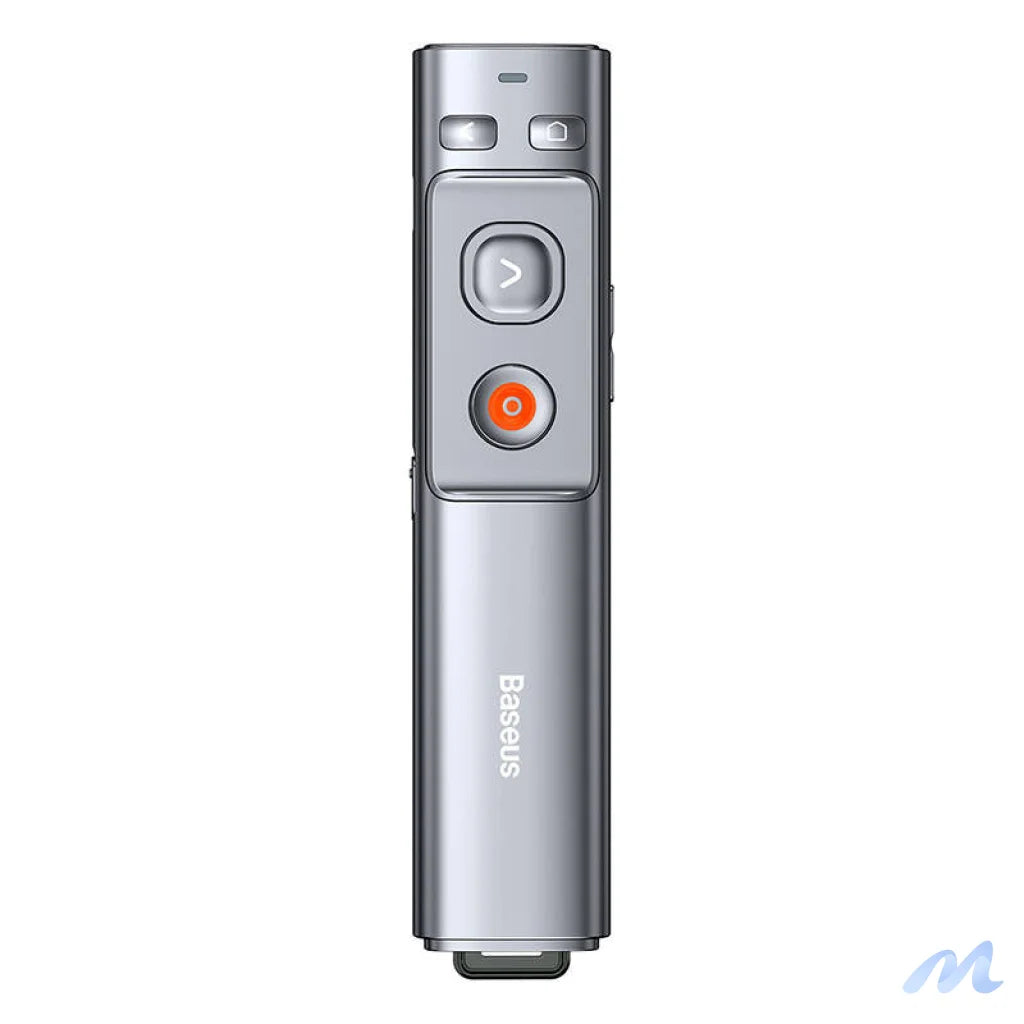 Baseus Orange Dot Multifunctionale remote control for presentation, with a laser pointer - gray