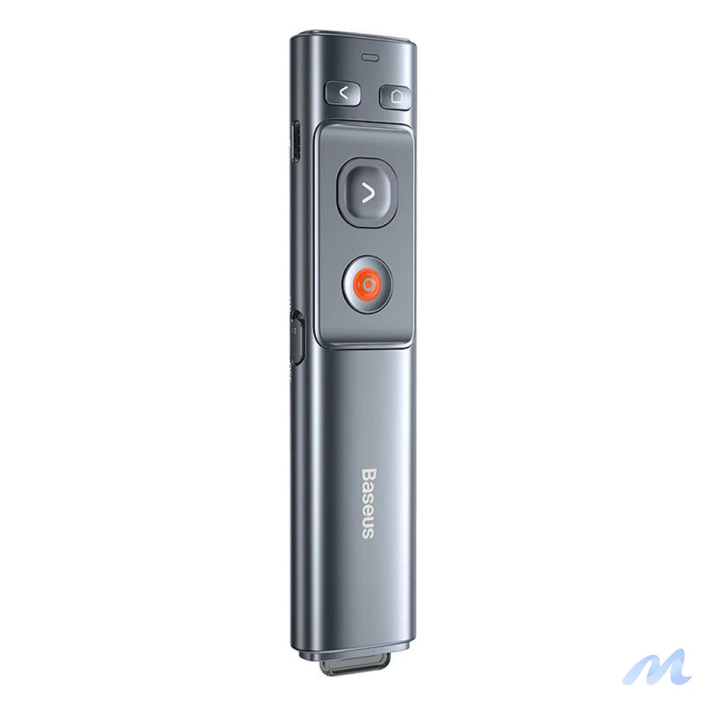 Baseus Orange Dot Multifunctionale remote control for presentation, with a laser pointer - gray
