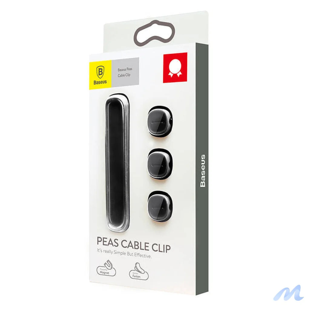 Baseus Peas Magnetic Cable Clip Black