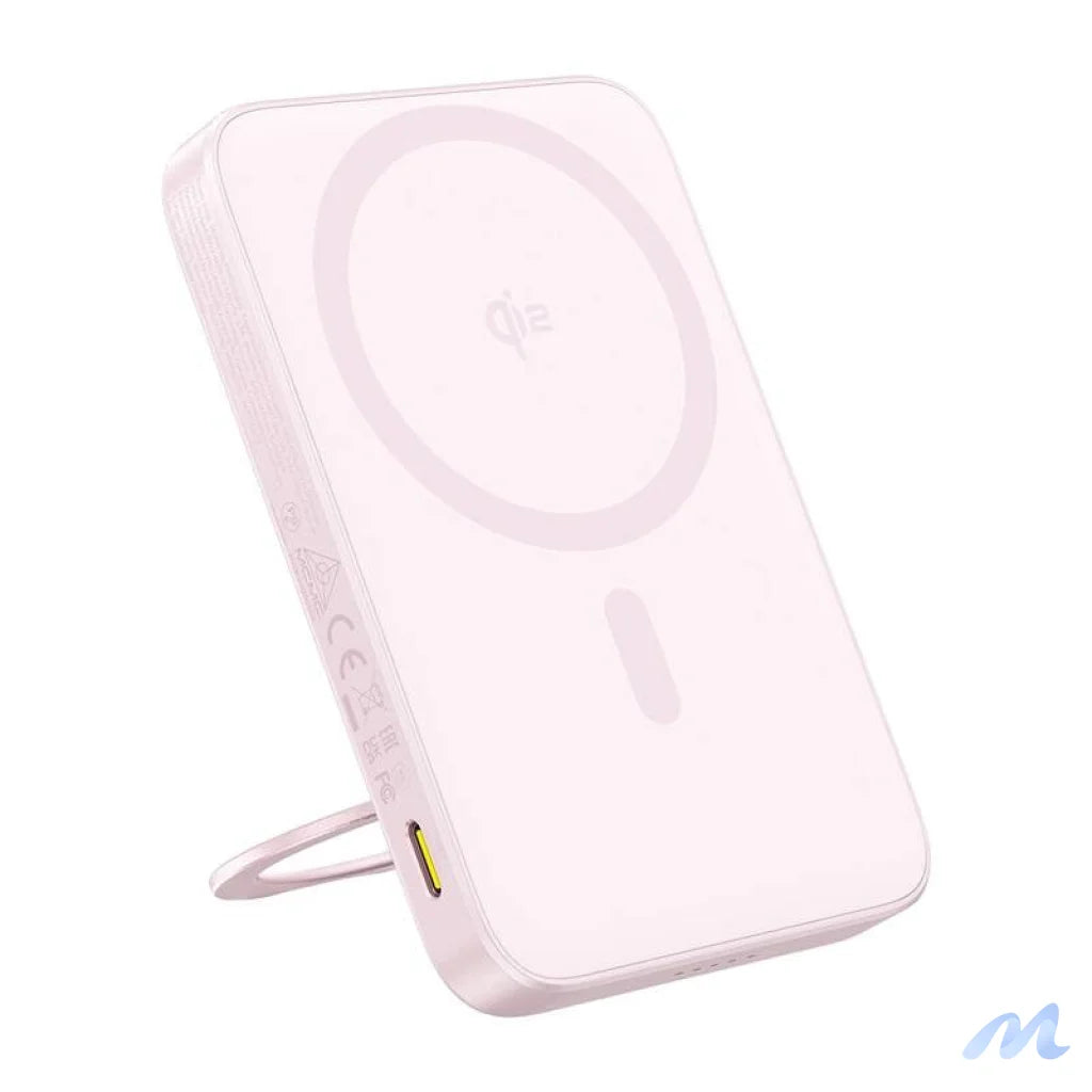 Baseus powerbank with stand PicoGo Qi2 5000mAh 20W (pink)