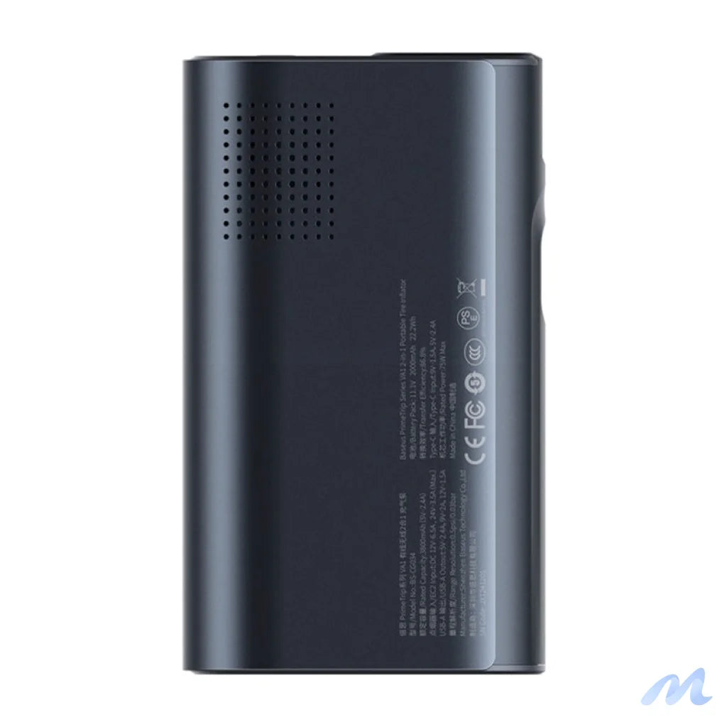 Baseus PrimeTrip VA1 2-in-1 pump with flashlight black