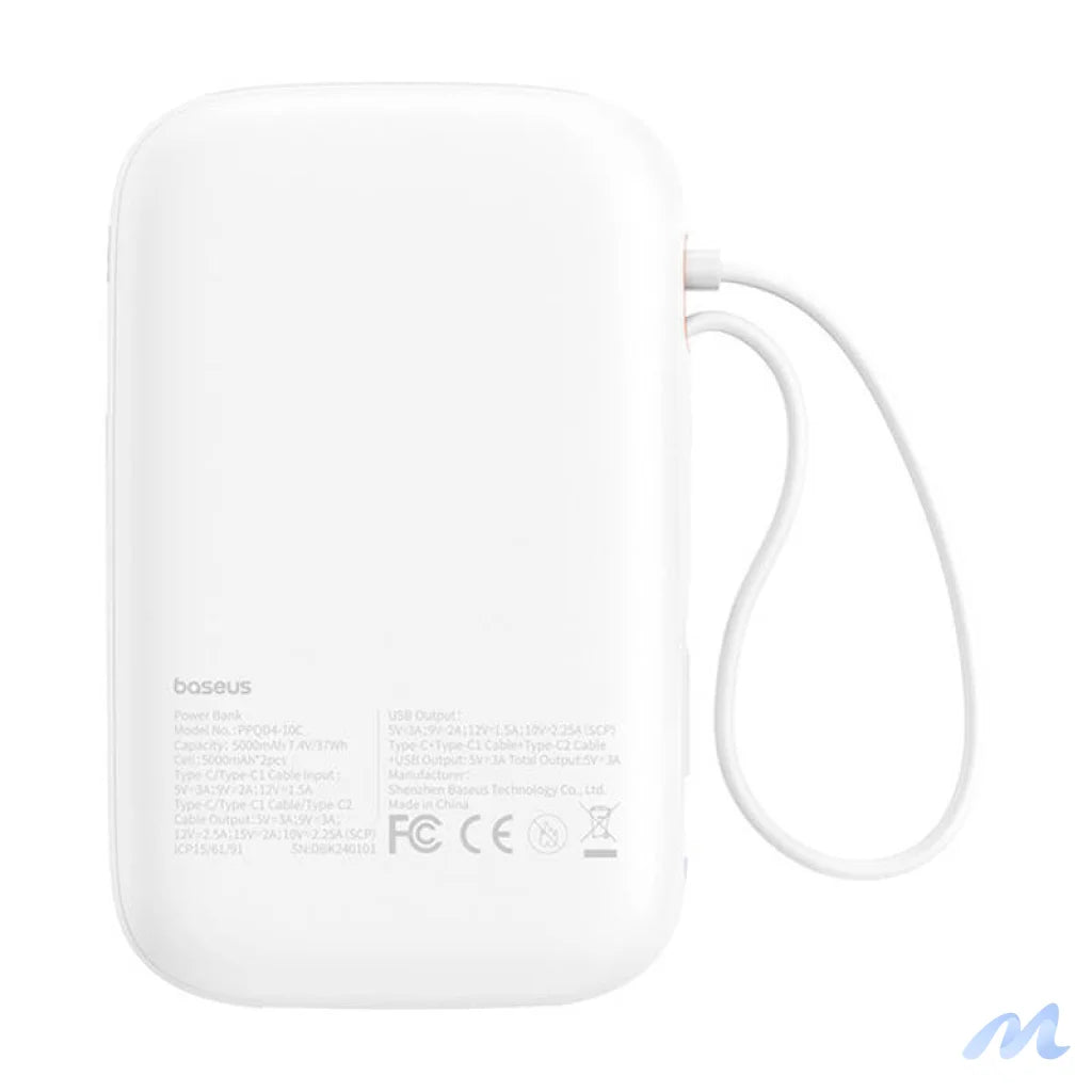 Baseus QPow 2 10000mAh 30W powerbank (white)