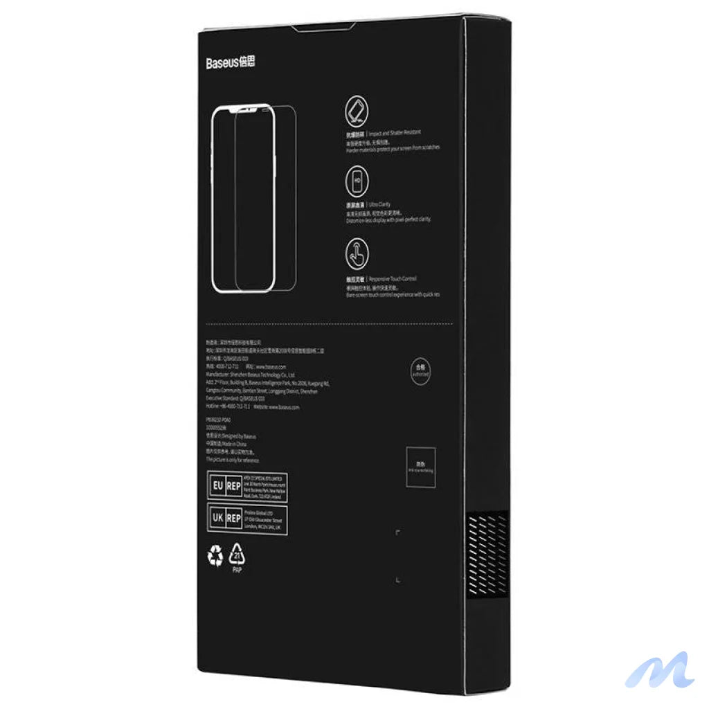 Baseus Schott HD Tempered Glass with dust filter 0.3mm for iPhone 12 Pro Max