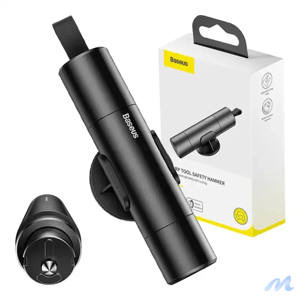 Baseus Sharp Tool Safety Hammer (Window-breaking+Safety belt cutting) Grey