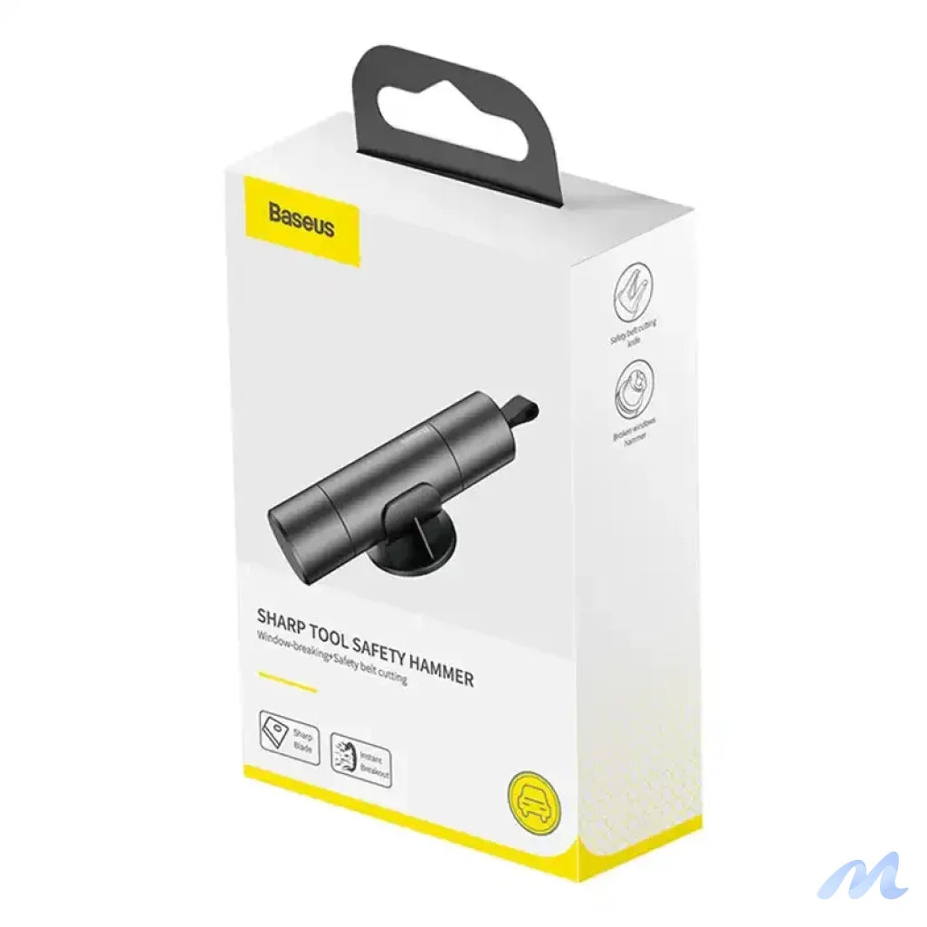 Baseus Sharp Tool Safety Hammer (Window-breaking+Safety belt cutting) Grey