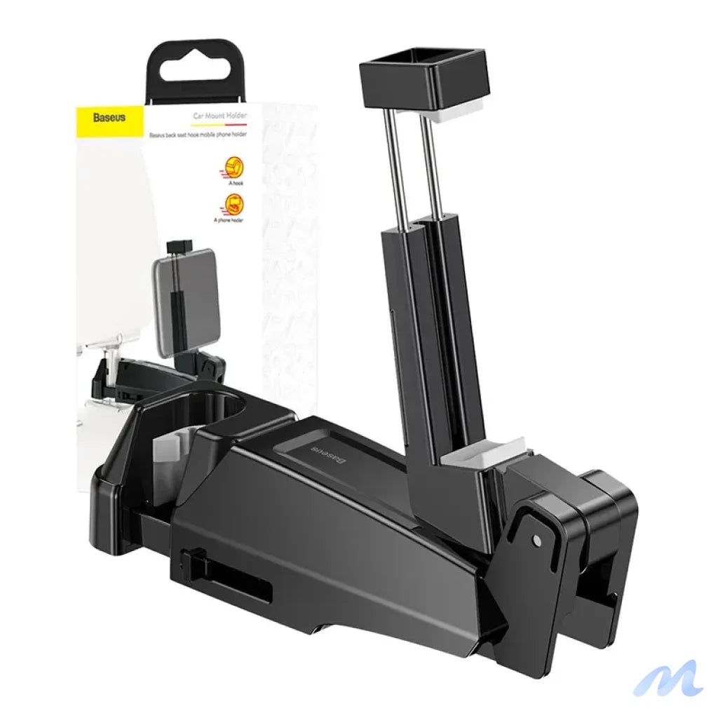 Baseus smartphone holder for car headrest  - Black