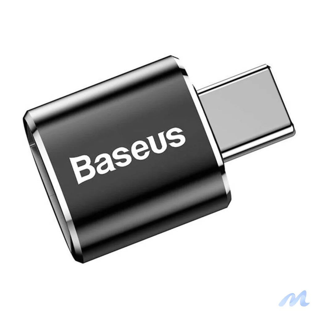 Baseus USB to USB Type-C Adapter 2.4A (Black)