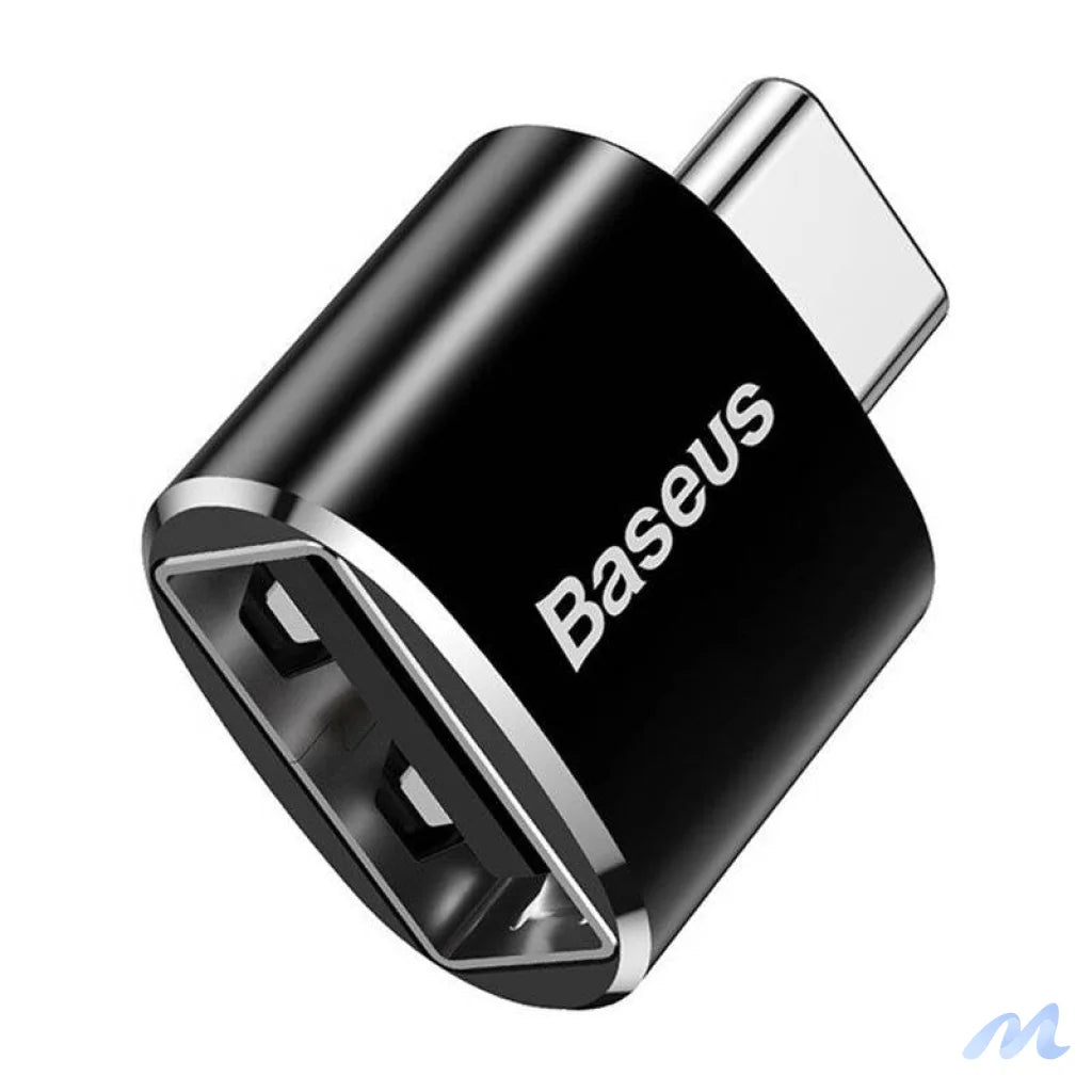 Baseus USB to USB Type-C Adapter 2.4A (Black)