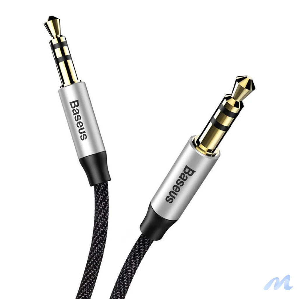 Baseus Yiven Audio Cable Cable 3.5 male Audio M30 1.5M Silver+ Black