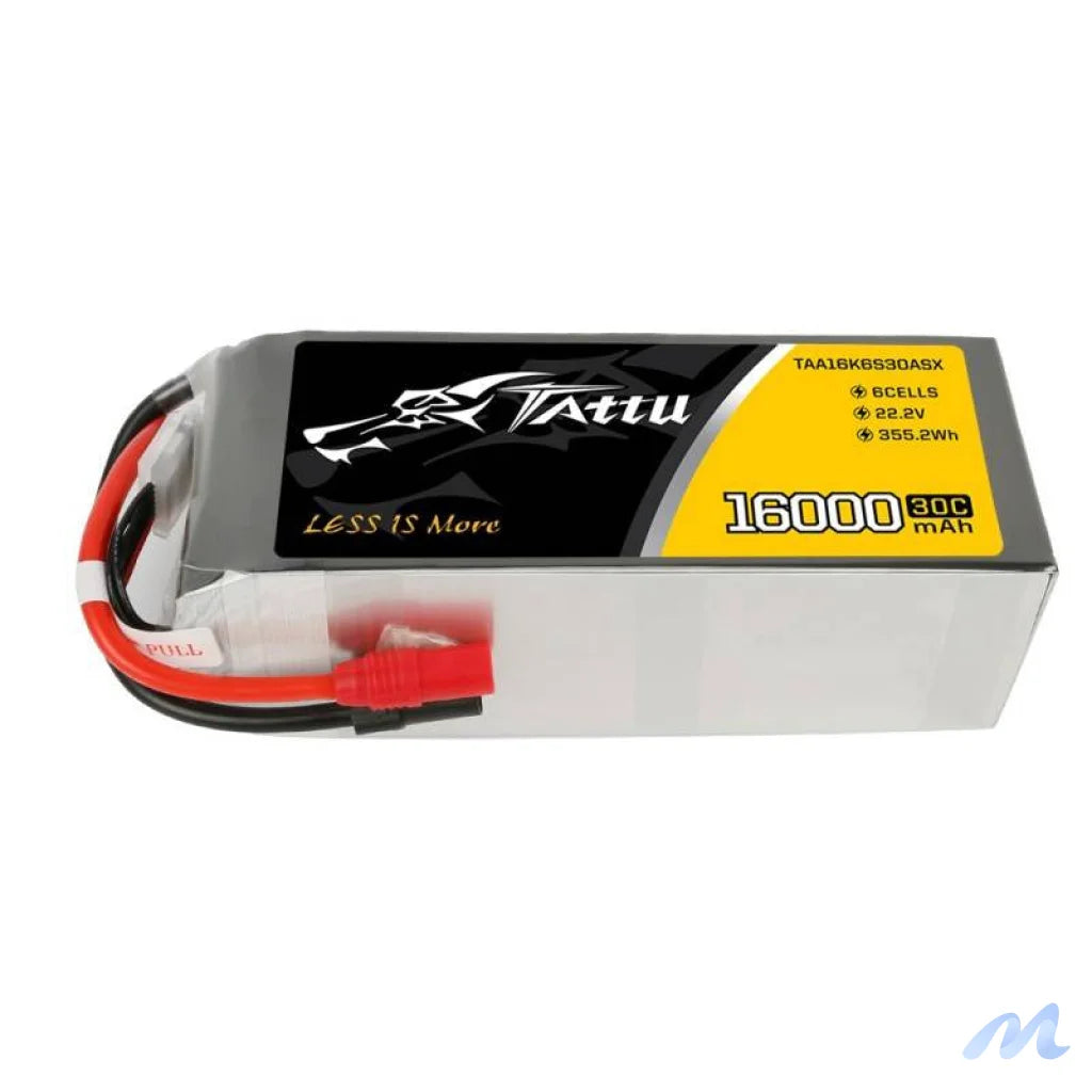 Battery Tattu 16000mAh 22.2V 30C 6S1P LiPo AS150+XT150