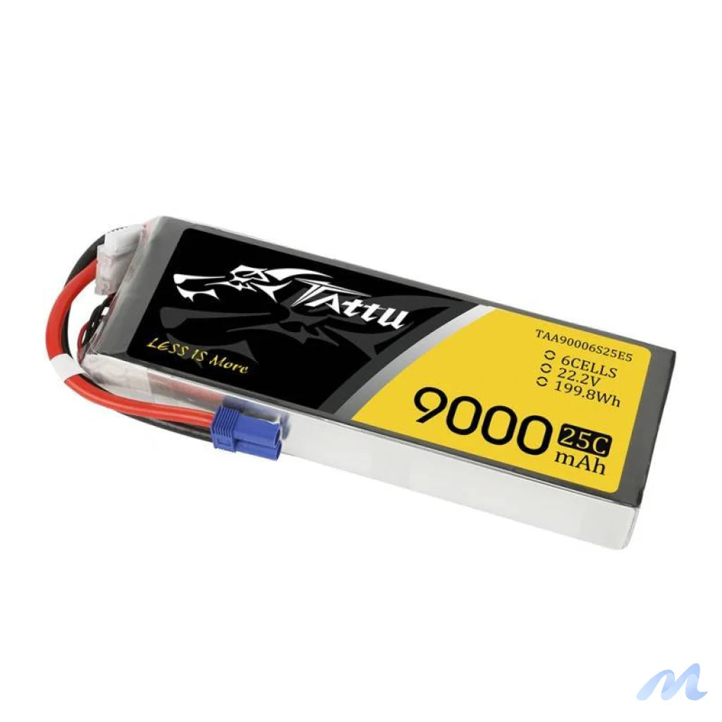 Battery Tattu 9000mAh 22,2V 25C 6S1P