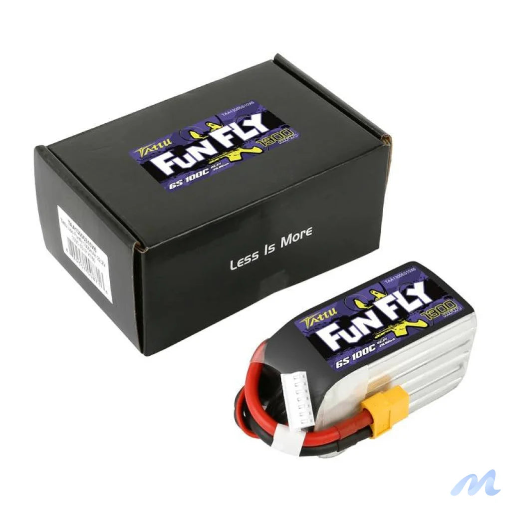 Battery Tattu Funfly 1300mAh 22,2V 100C 6S1P XT60