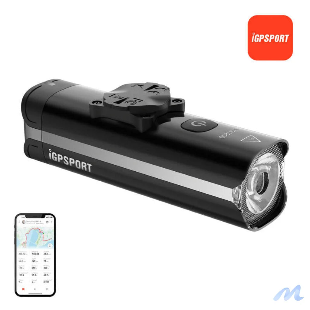 Bike light, front iGPSPORT VS1200 with M80 smart