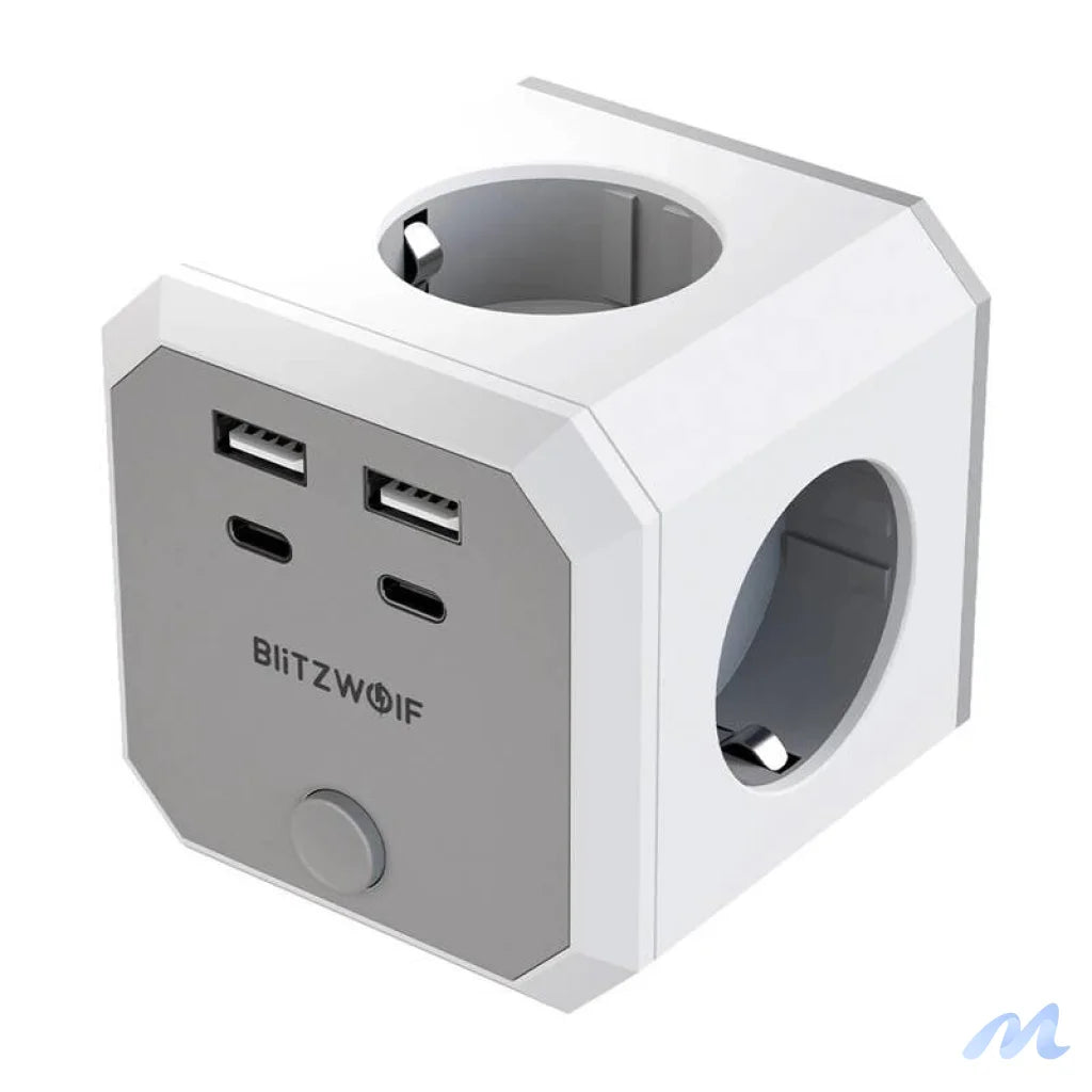 BlitzWolf BW-EC2 8-in-1 Power Cube (4xAC / 2 x USB-A / 2 x USB-C)