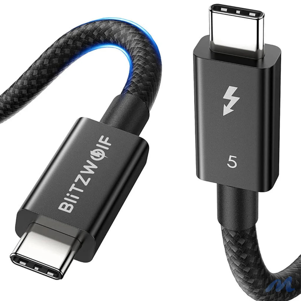 BlitzWolf BW-HDC8 240W USB-C to USB-C cable, 1.5m (black)