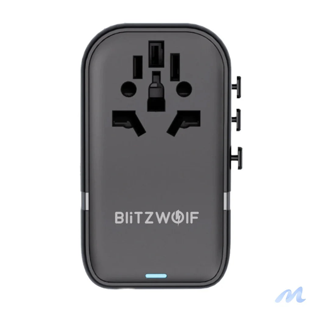 Blitzwolf BW-TA2 5-in-1 Travel Adapter 2xUSB PD + 2xC QC + C GaN 100W