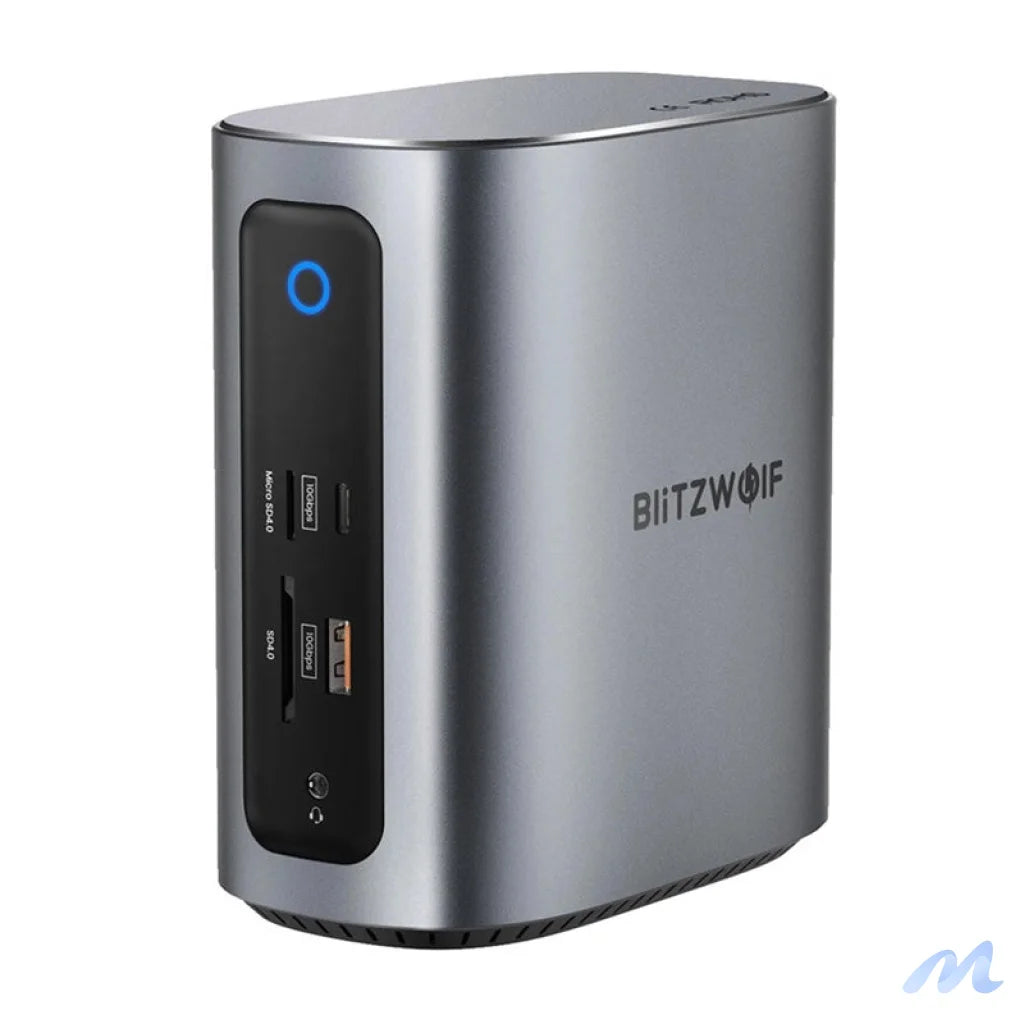 Blitzwolf BW-TH15 17in1 Docking Station 2xHD+DP+4xC+3xUSB 3.0+USB 3.1+C 3.2+C PD+RJ45+micro SD+SD+3.5mm Audio