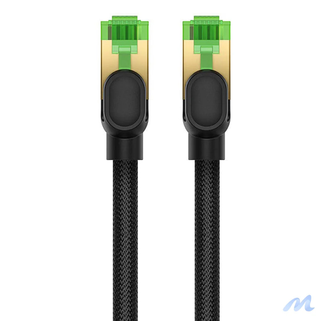 Braided network cable cat.8 Baseus Ethernet RJ45, 40Gbps, 8m (black)