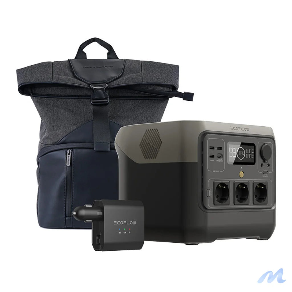 Bundle EcoFlow River 2 Pro + Smart car battery charger + Carrying bag