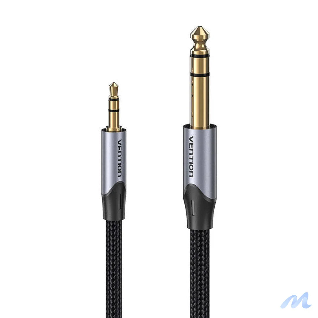 Cable Audio 3.5mm TRS to 6.35mm Vention BAUHJ 5m Gray