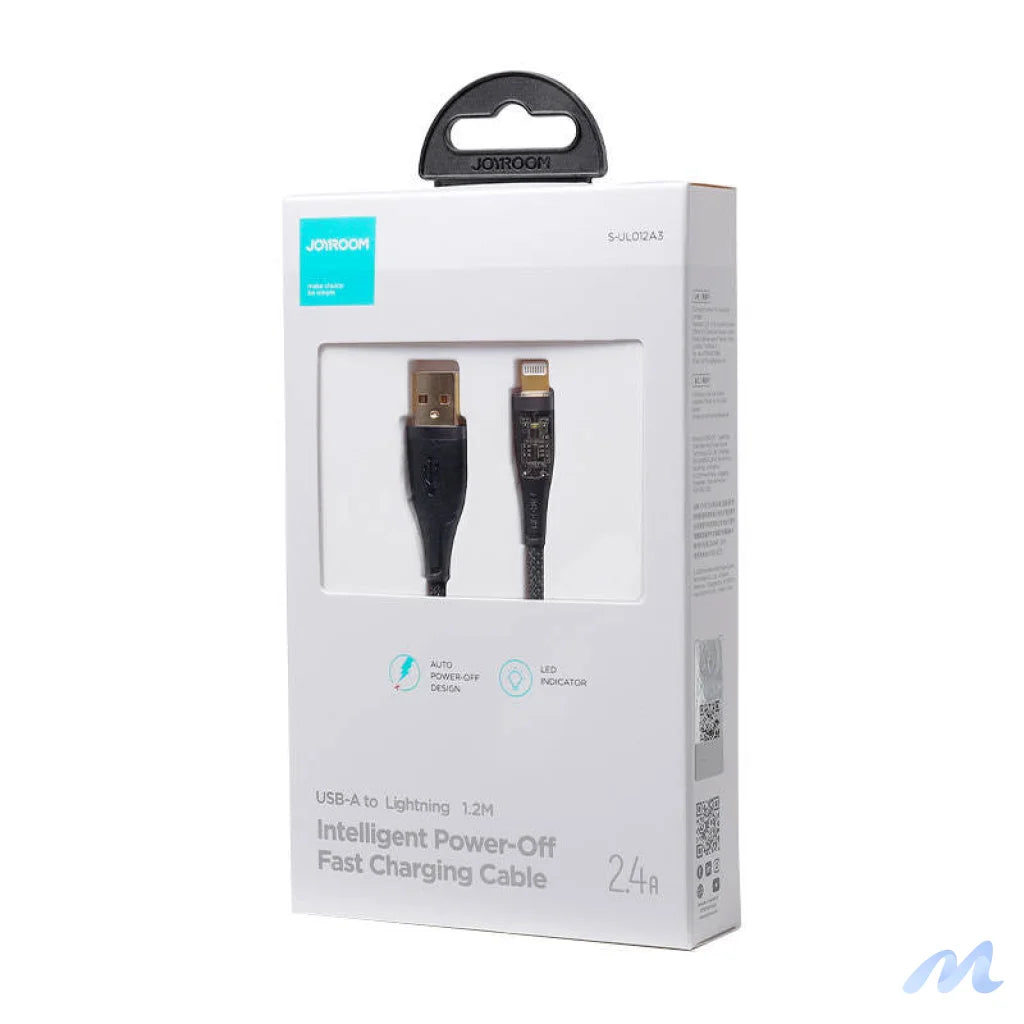 Cable to USB-A / Lightning / 2.4A / 1.2m Joyroom S-UL012A3 (black)