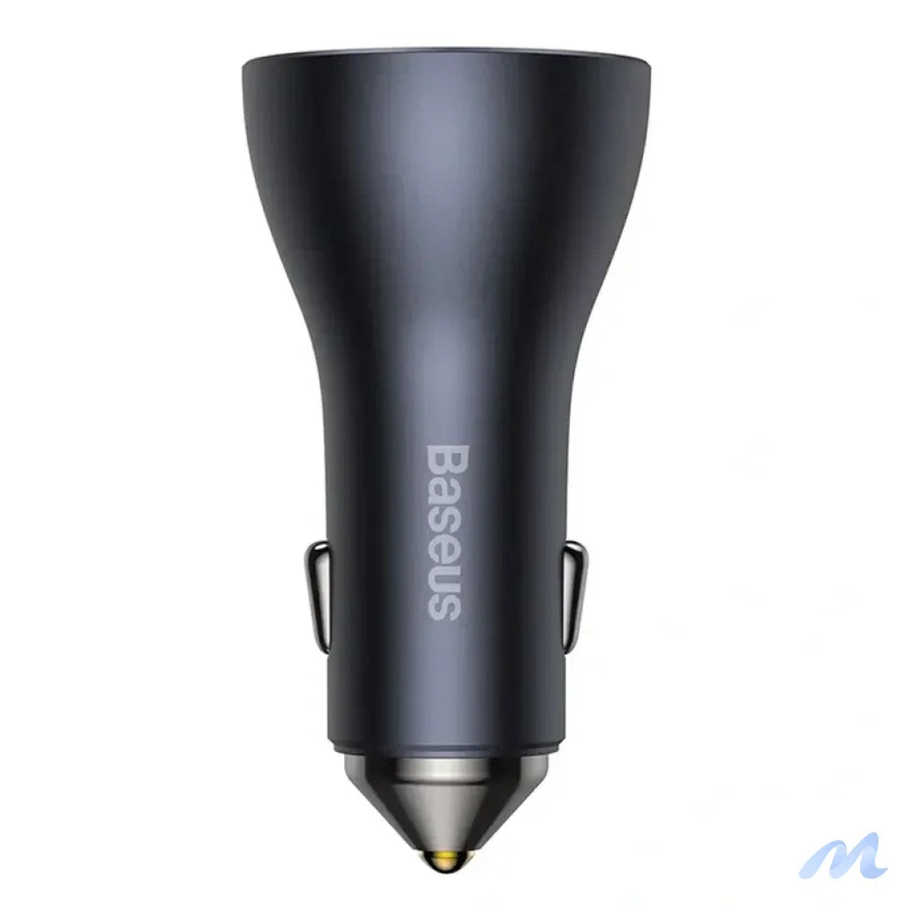 Car charger Baseus Golden Contactor Pro, 2x USB-C, 1x USB, 65W (grey)