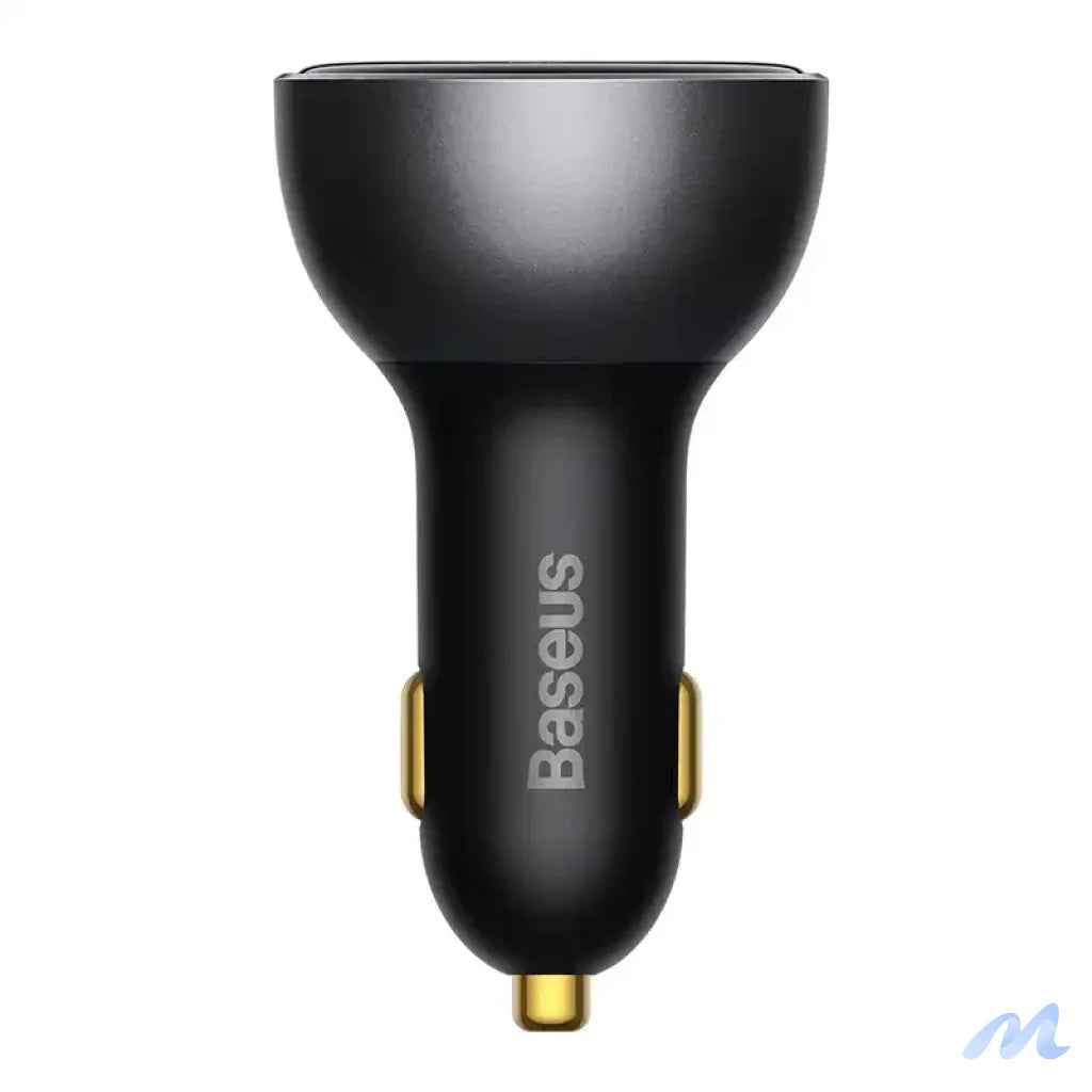 Car charger Baseus Superme, USB, USB-C, 140W (black)