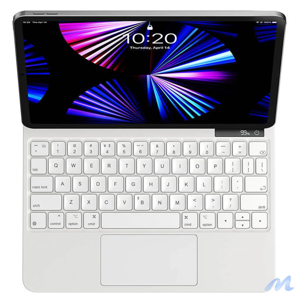 Case with keyboard for iPad Baseus Brilliance PRO 10, 10.9" (white)