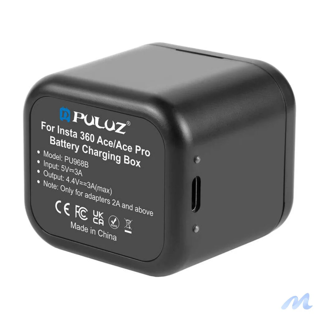 Charger + memory card case PULUZ for Insta360 Ace / Ace Pro / Ace Pro 2
