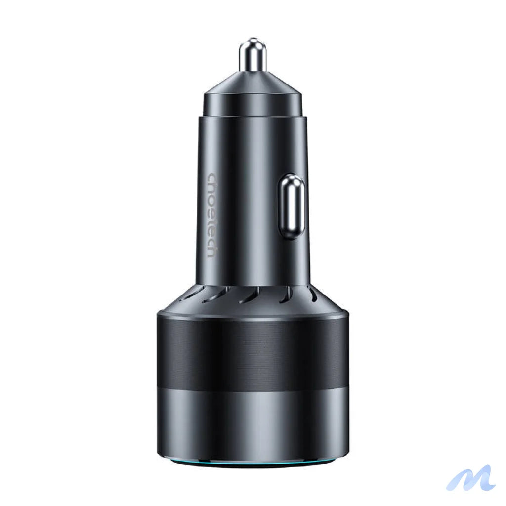 Choetech 63W Dual USB-C 45w+ USB-A 18w fast car charger (black)