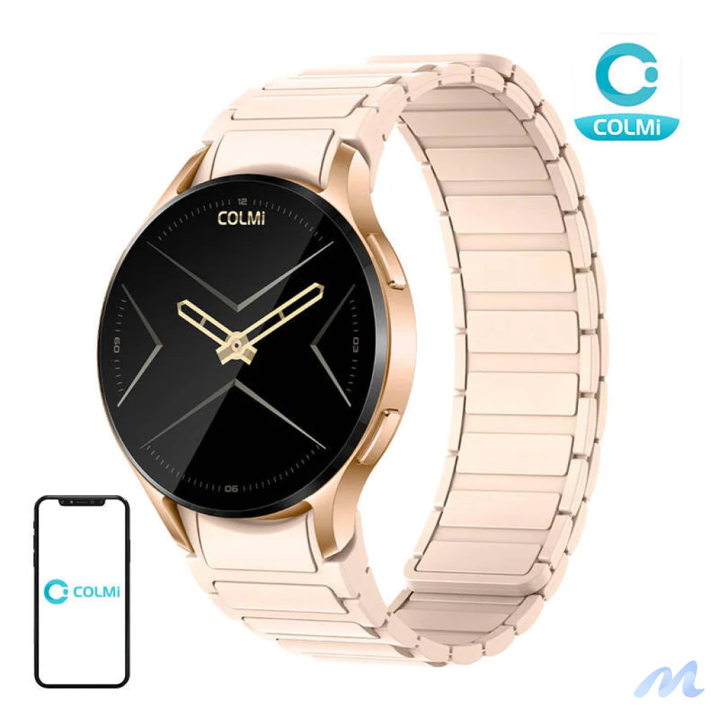 Colmi i28 Ultra smartwatch with magnetic strap (gold)