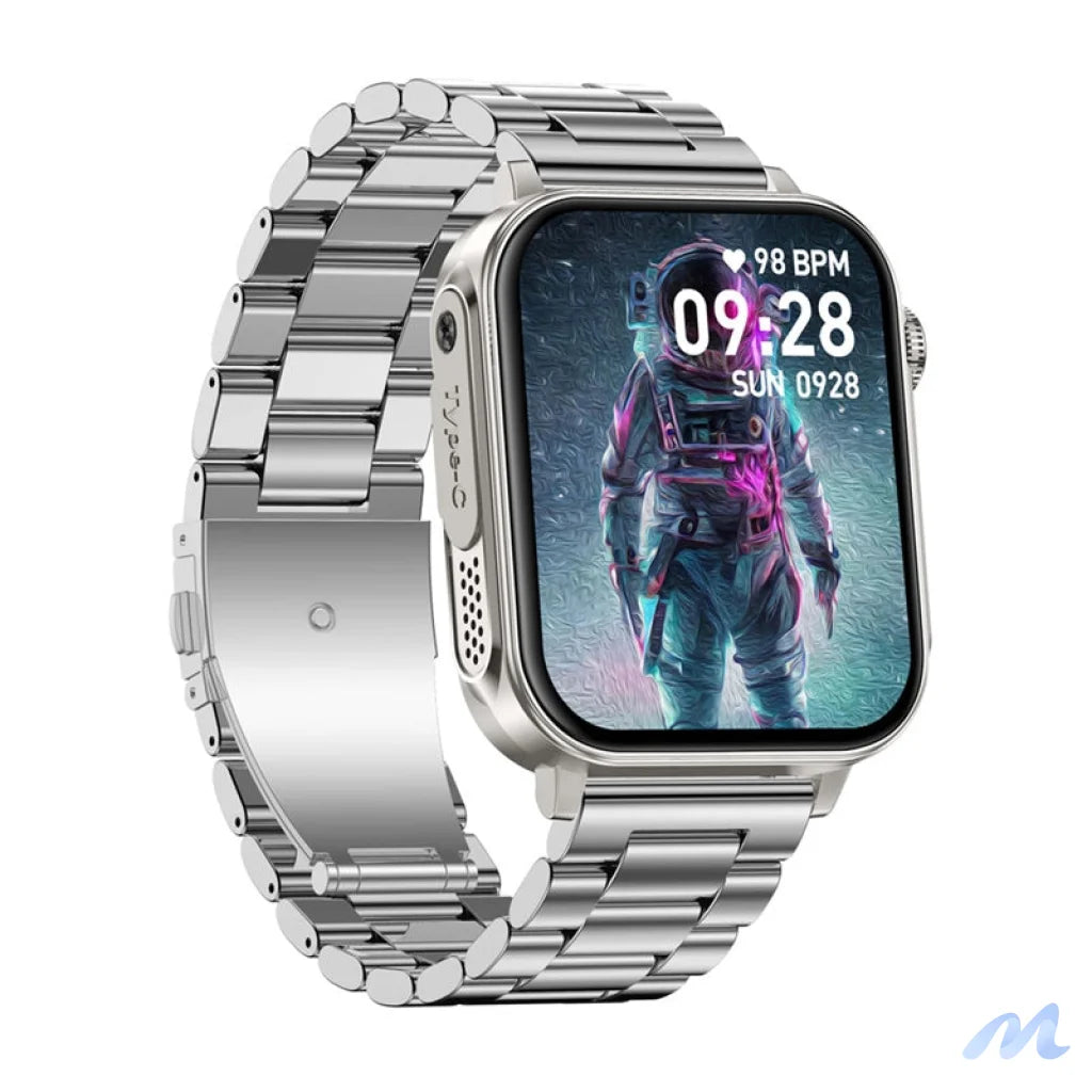 Colmi P80 smartwatch (steel and silver)