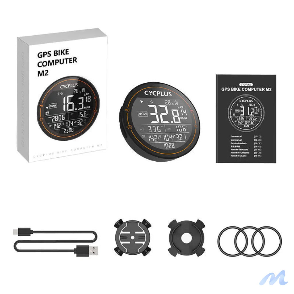 Cycplus M2 bicycle computer - compatibile with Strava, Trainingpeaks etc.