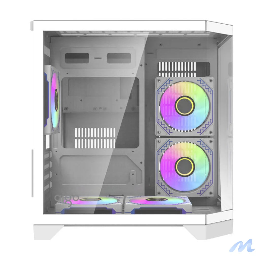 Darflash FT350 computer case + 5 aRGB fans (white)
