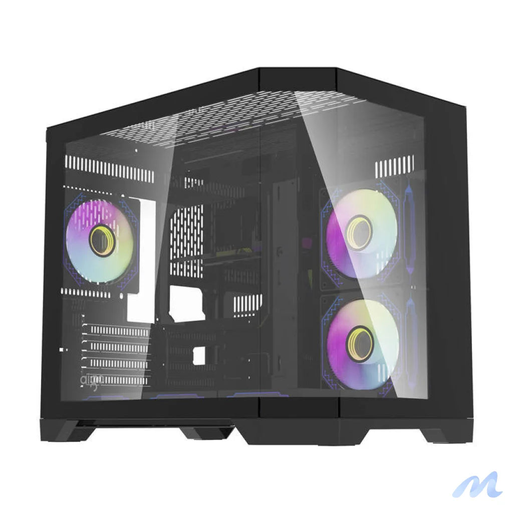 Darflash FT418 computer case + 6 aRGB fans (black)