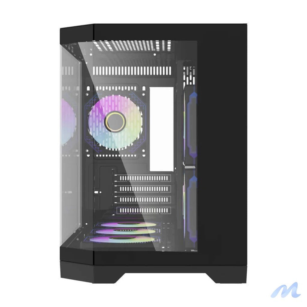 Darflash FT418 computer case + 6 aRGB fans (black)