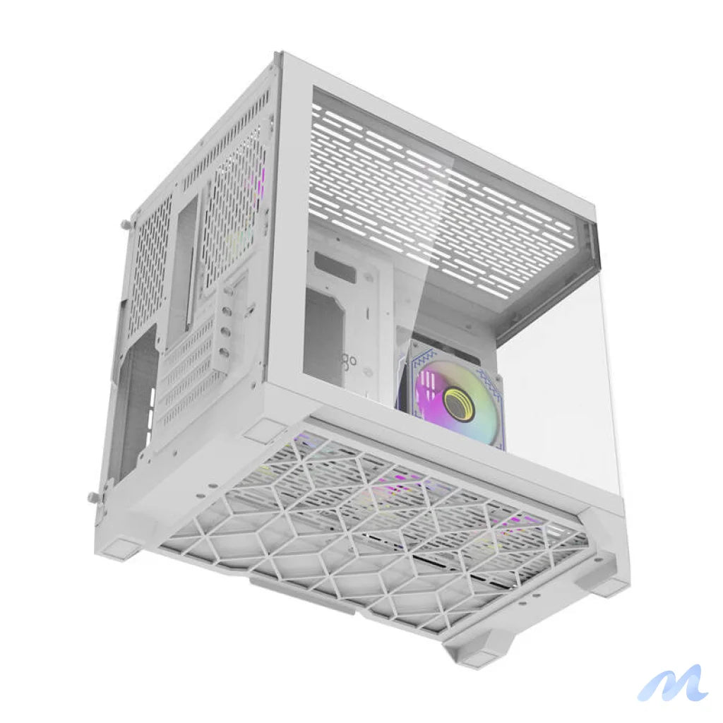 Darflash FT418 computer case + 6 aRGB fans (white)