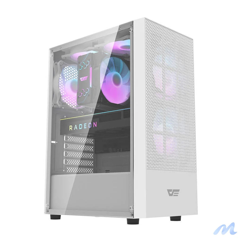 Darkflash A290 computer case (white) + 3 RGB fans