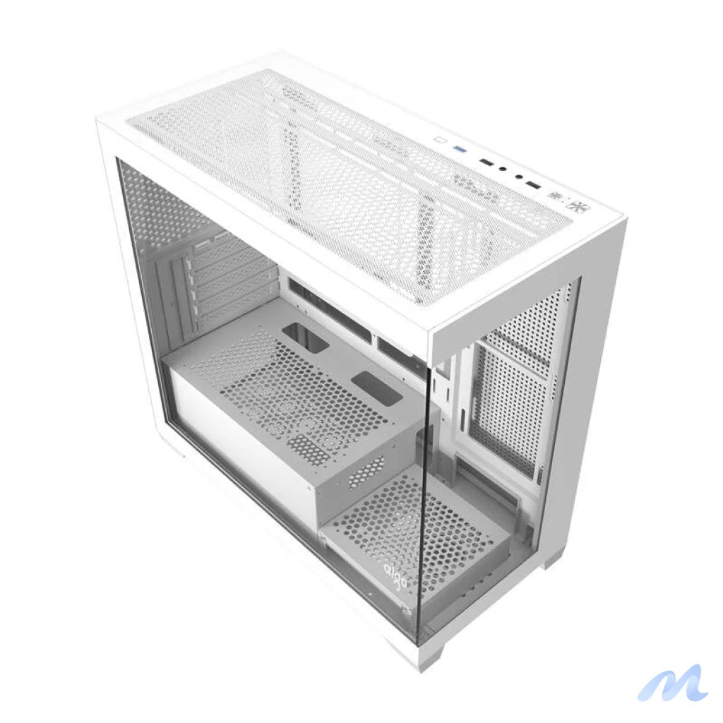 Darkflash C218M computer case + 6 ARGB fans (white)