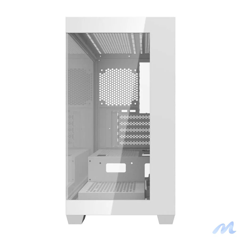 Darkflash C218M computer case + 6 ARGB fans (white)