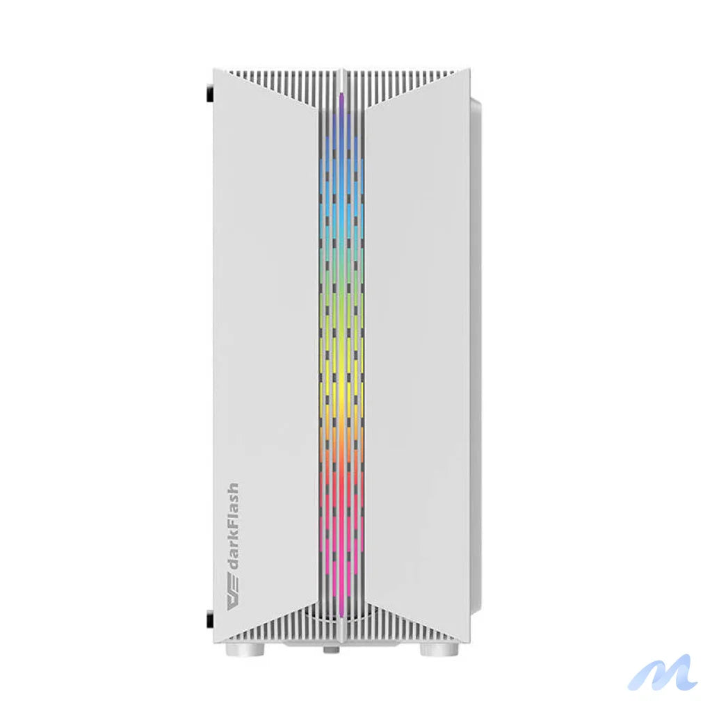 Darkflash DK151 LED computer case (white) + 3 RGB fans
