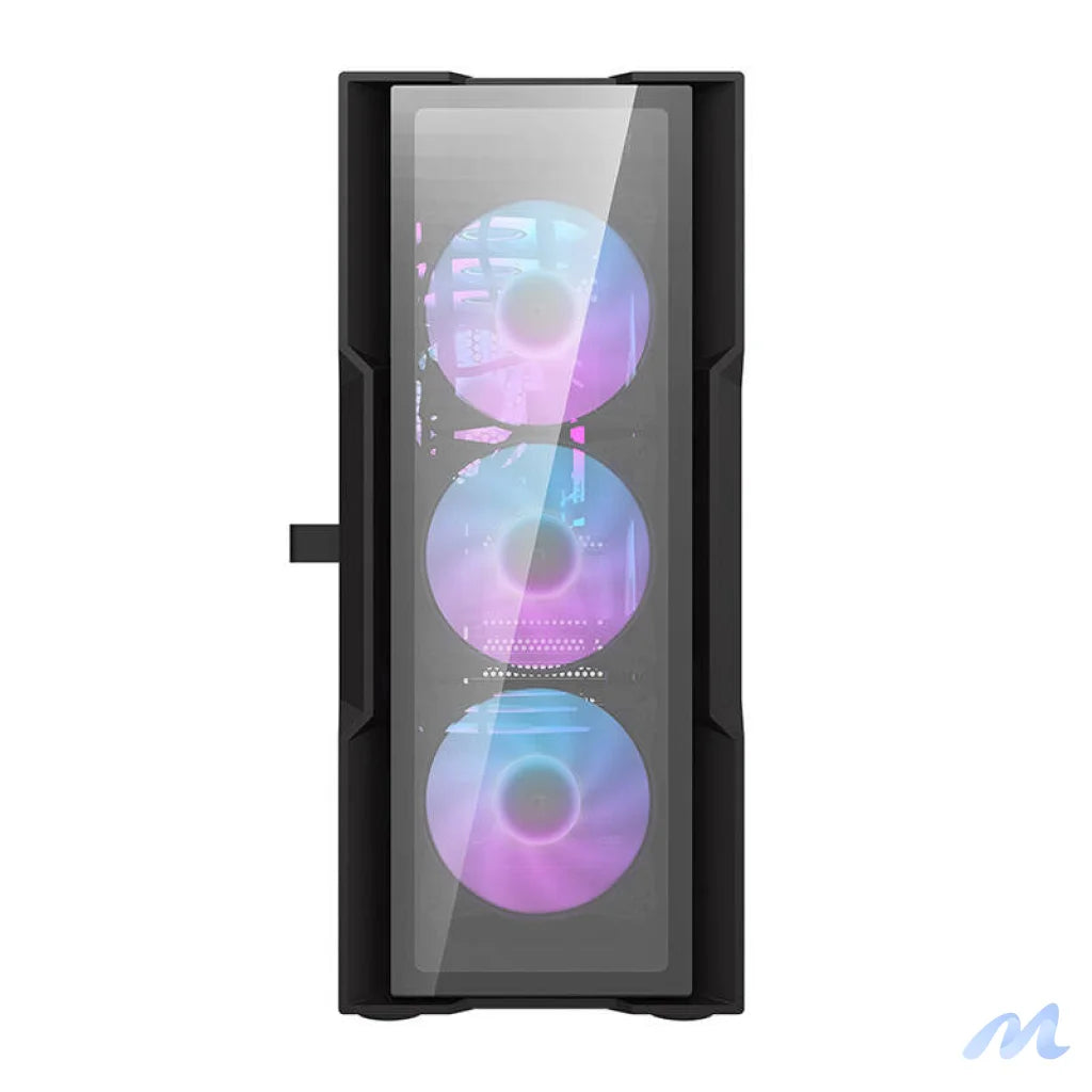 Darkflash DK431 Glass computer case (black) + 4 RGB fans