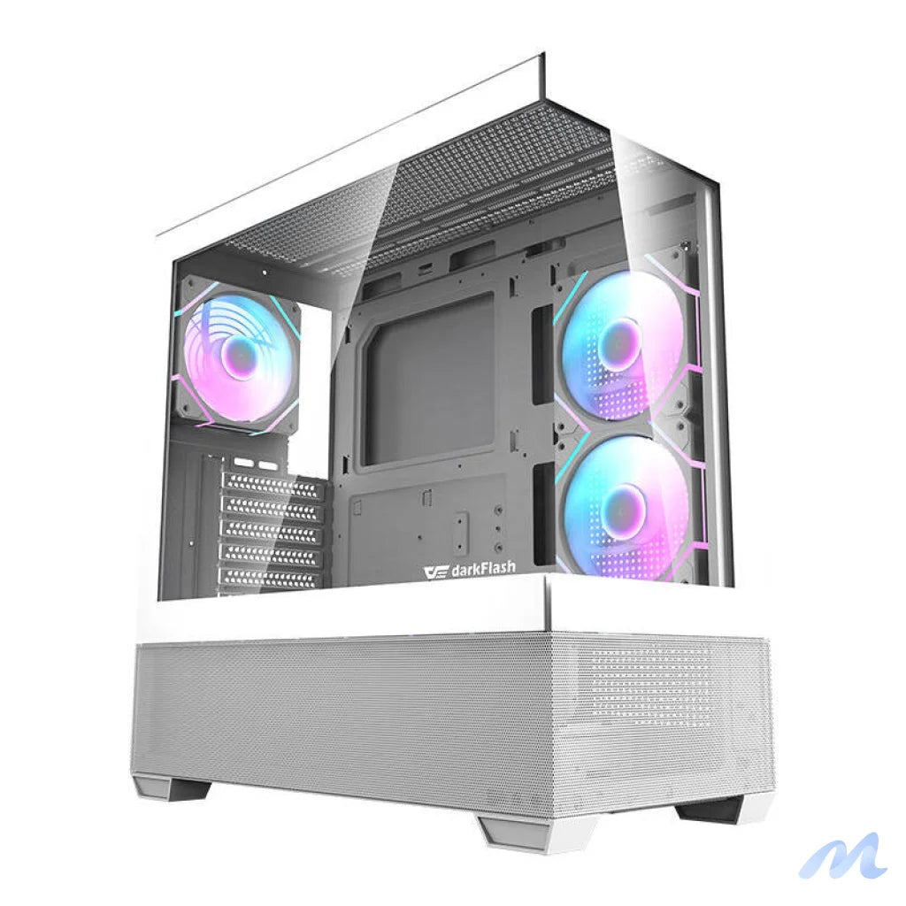 Darkflash DS900 AIR computer case (white) + 6 ARGB fans